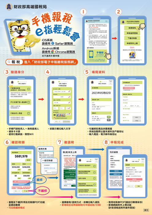 財政部高雄國稅局「查詢碼取得真便利 手機報稅超Easy」圖片
